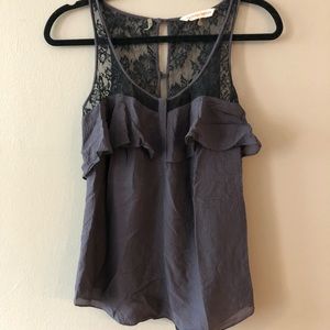 Rebecca Taylor silky lacy tank